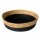 Cesto Canasto de Fibra Natural Paramount Decoración Ø35x10Cm Negro