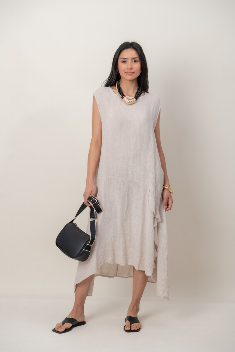 VESTIDO ADAMINA - Beige 