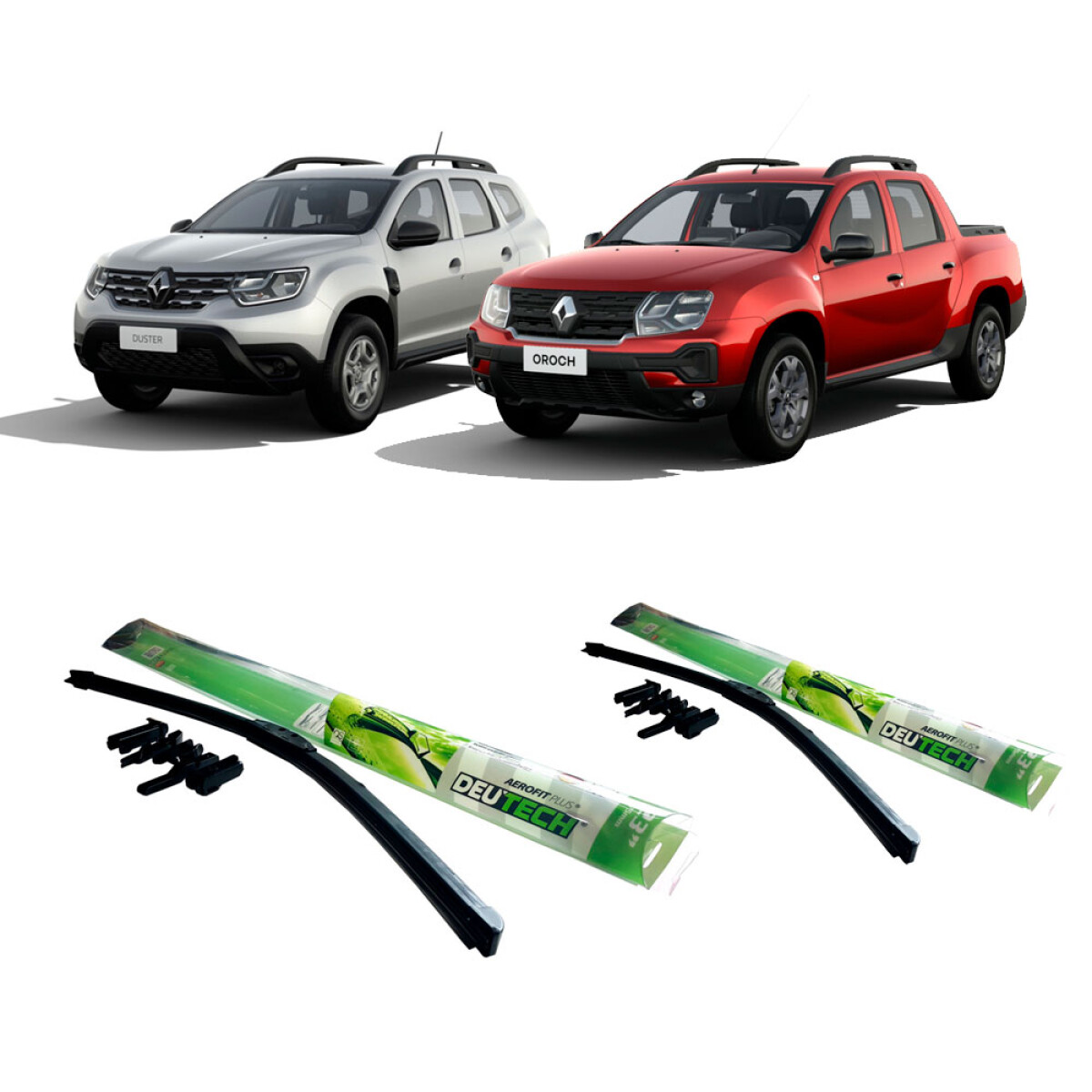 ESCOBILLA LIMPIA PARABRISA COMBO KIT ESCOBILLAS DELANT RENAULT DUSTER OROCH 