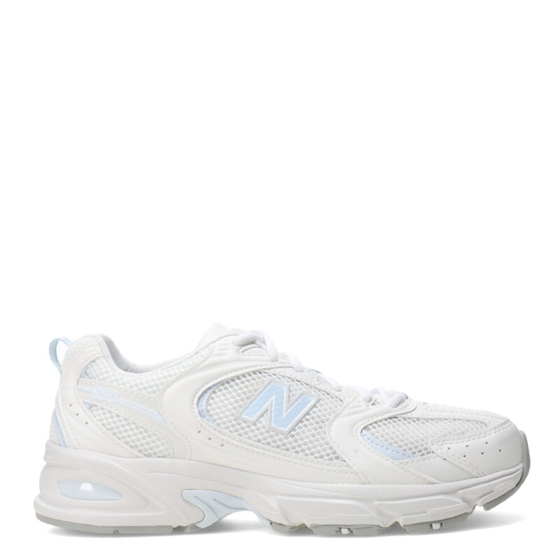Championes Unisex New Balance Running Course 530 Blanco - Celeste
