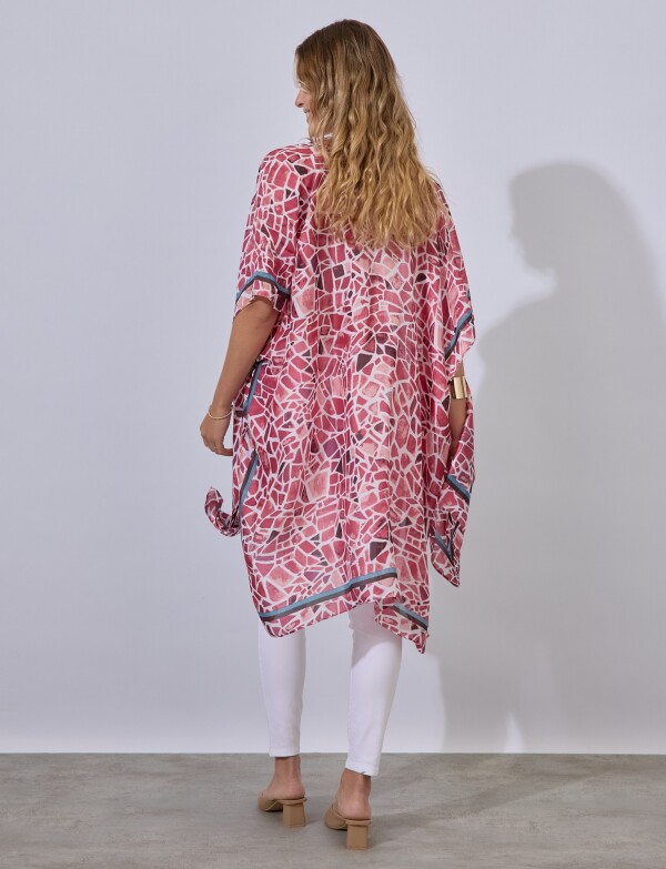 Kimono Printed MULTI/ROSA