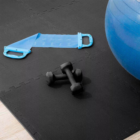 Piso Goma Eva Tatami Encastrable 1x1mts X1cm Gimnasio Negro
