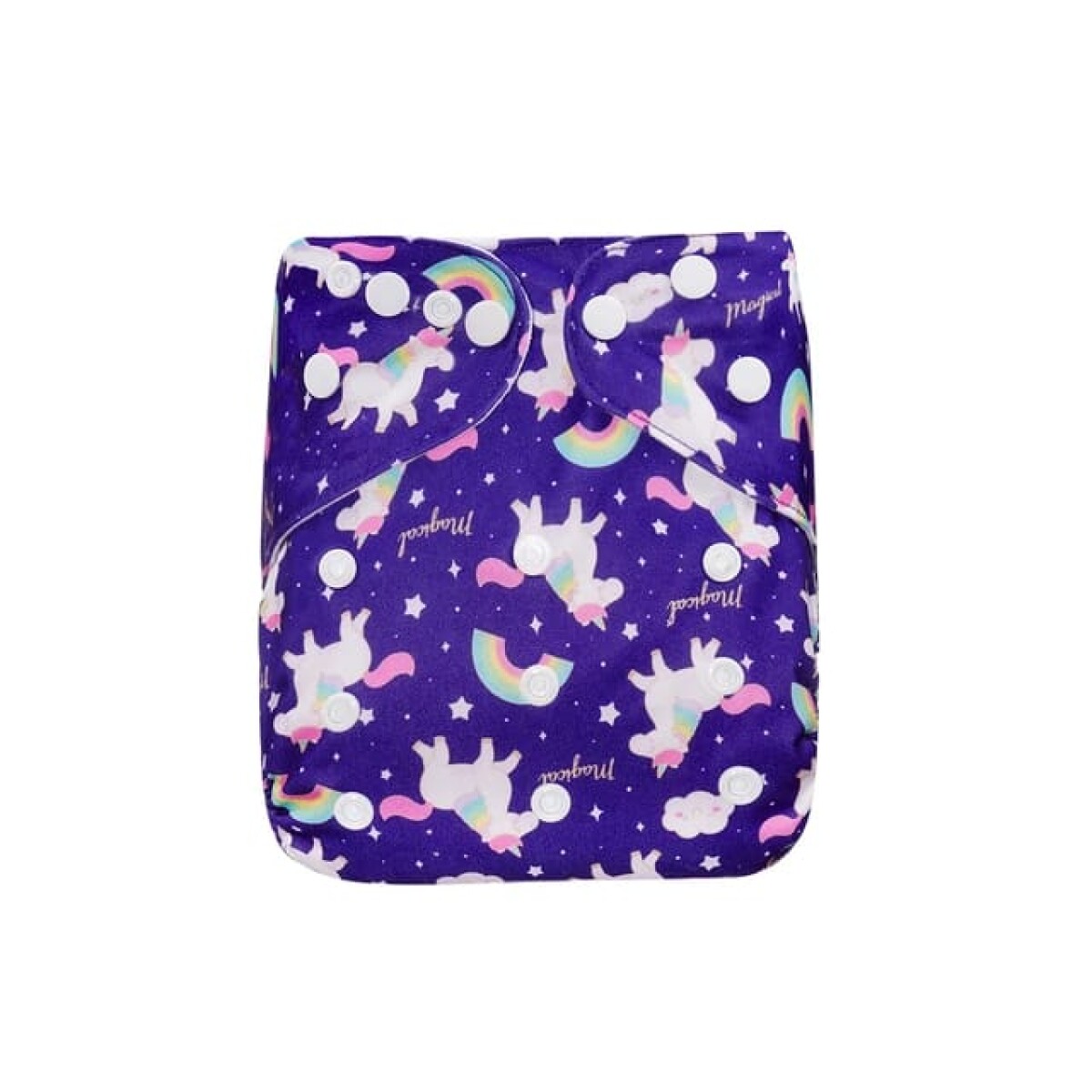 Pañal ecológico waterproof con inserto incluído - Unicornios 