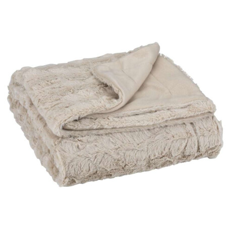 Manta Throw Myggblom 130X170 Pelo Beige