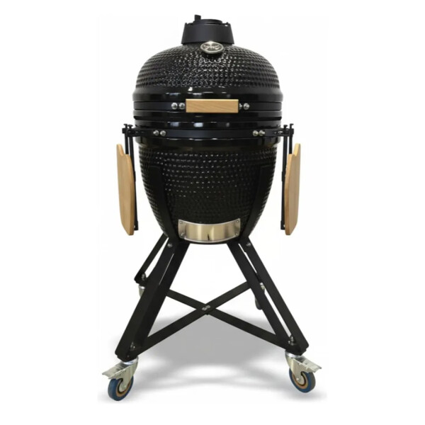 Horno Kamado A Carbón Cerámica Refractaria Parrilla 39cm NEGRO