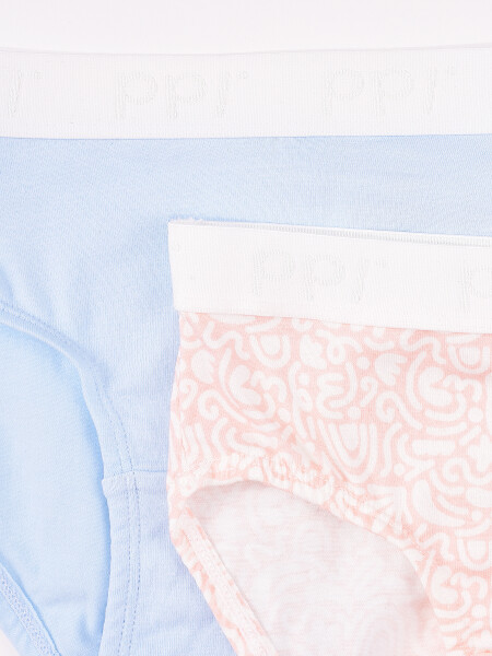 PANTY TEEN PACK X 2 VERDE AQUA