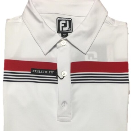 REMERA HOMBRES FOOTJOY ATHLETIC FIT Af Lisle Engineered chest band - Blanco