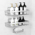 Set de 3 Estante Organizador Accesorio Baño Ducha Jabonera Adhesivo Imback Color Plateado Set de 3 Estante Organizador Accesorio Baño Ducha Jabonera Adhesivo Imback Color Plateado