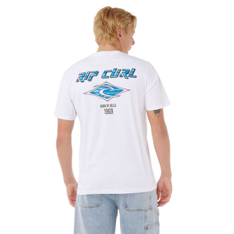 Remera Rip Curl Fade Out Icon Blanco