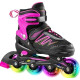 Rollers Patines Ajustables Con Luces Infantil talle M Rollers Patines Ajustables Con Luces Infantil Talle M