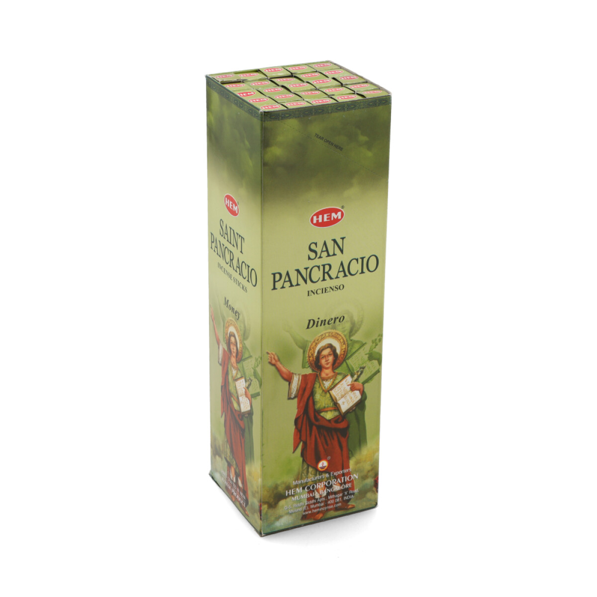 INCIENSO HEM CAJA DE CARBÓN X25 - San Pancracio 