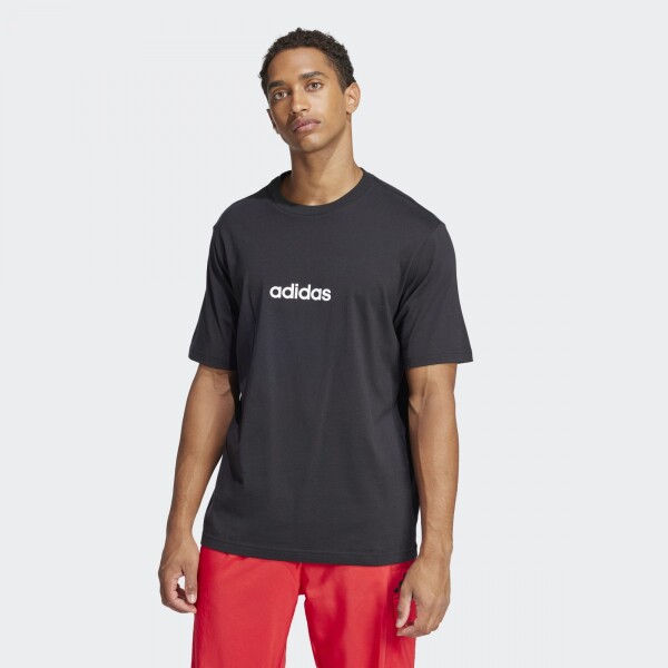 Remera Adidas Essentials Linear Single Negro