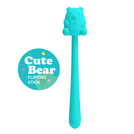 Vibrador Cute Bear Flirting Stick Pretty Love Turquesa