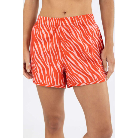 Short estampado Rojo