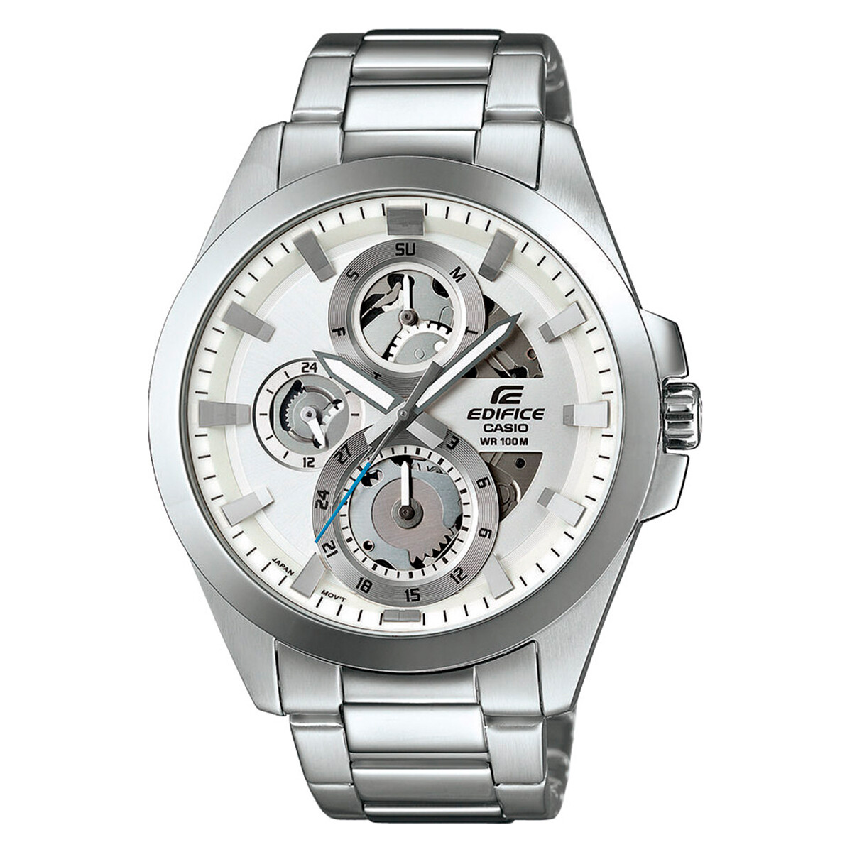 Reloj CASIO EDIFICE ESK300D-7AVUDF en Acero Plateado Esfera 45mm 