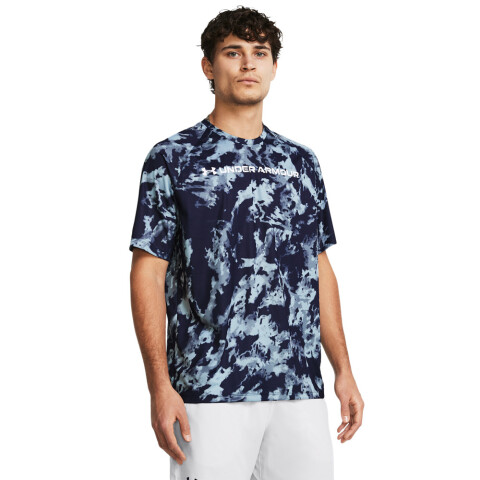 UA TECH ABC CAMO SS-BLU BLU-410