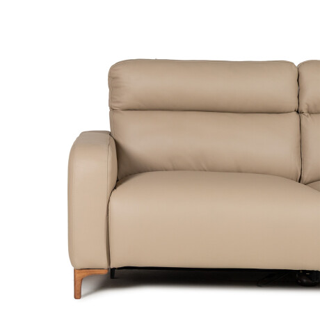 Sofa Hush - Cuero Básico - 2 cuerpos 1001 (Beige)