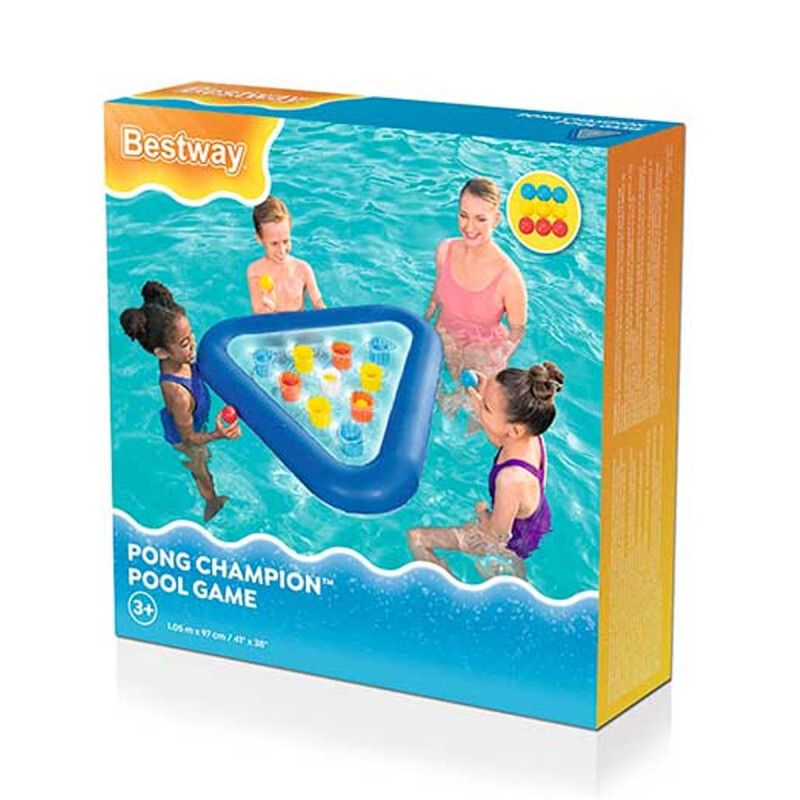 Juego De Pool Pong Champion Piscina +3 Bestway Juego De Pool Pong Champion Piscina +3 Bestway