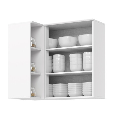 AÉREO ESQUINERO ALACENA CON NICHOS - LINEA AMERICANA BLANCO