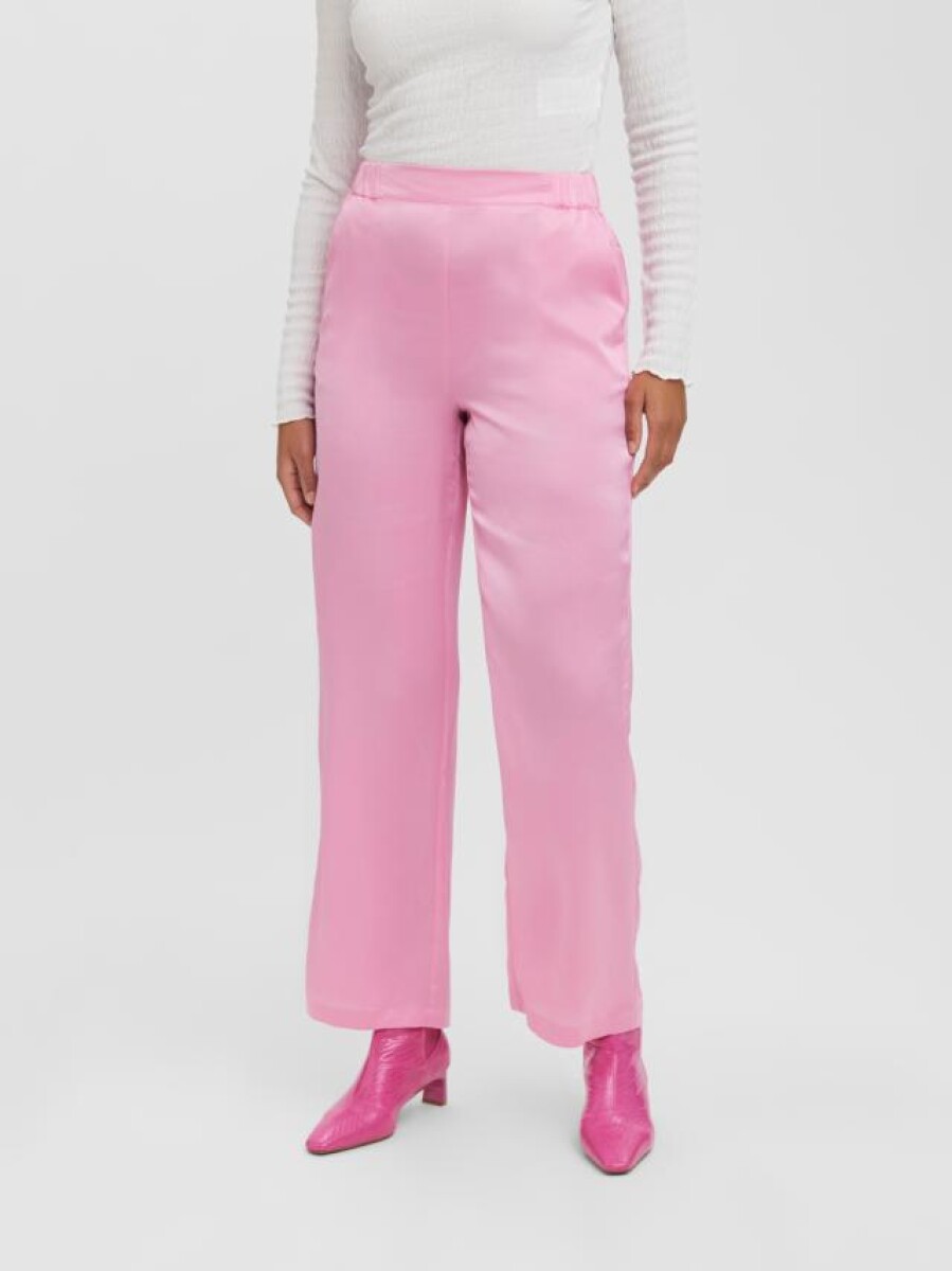 pantalon saten trend - Prism Pink 