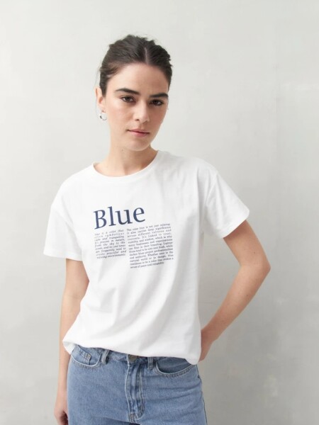 T-SHIRT D.CASSIN RIMENA BLANCO