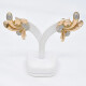 Caravanas Antiguas En Oro 18K Y Brillantes Caravanas Antiguas En Oro 18K Y Brillantes