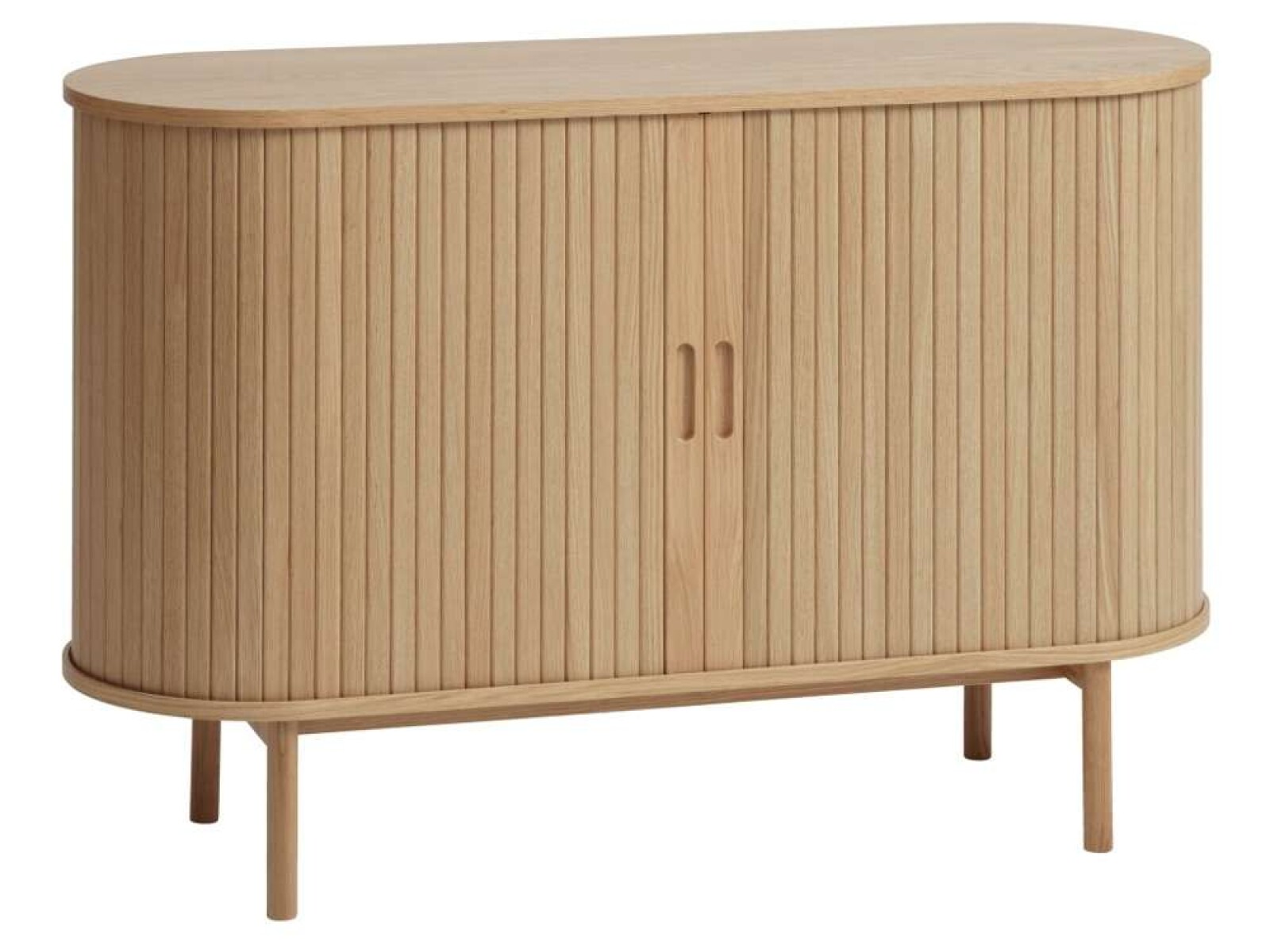 Aparador Lyngvig 120Cm 2 Puertas Persiana - Roble Natural 