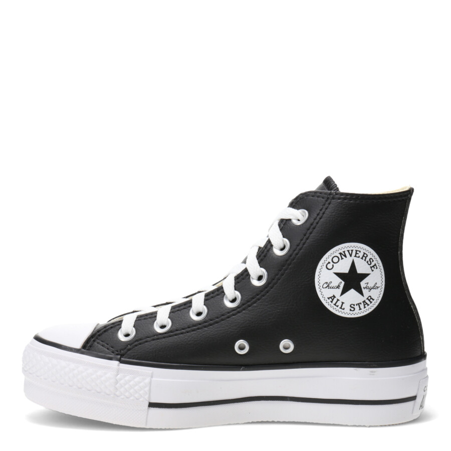 Championes Unisex Converse - All Star Plataforma Chuck Taylor Lift Negro - Blanco
