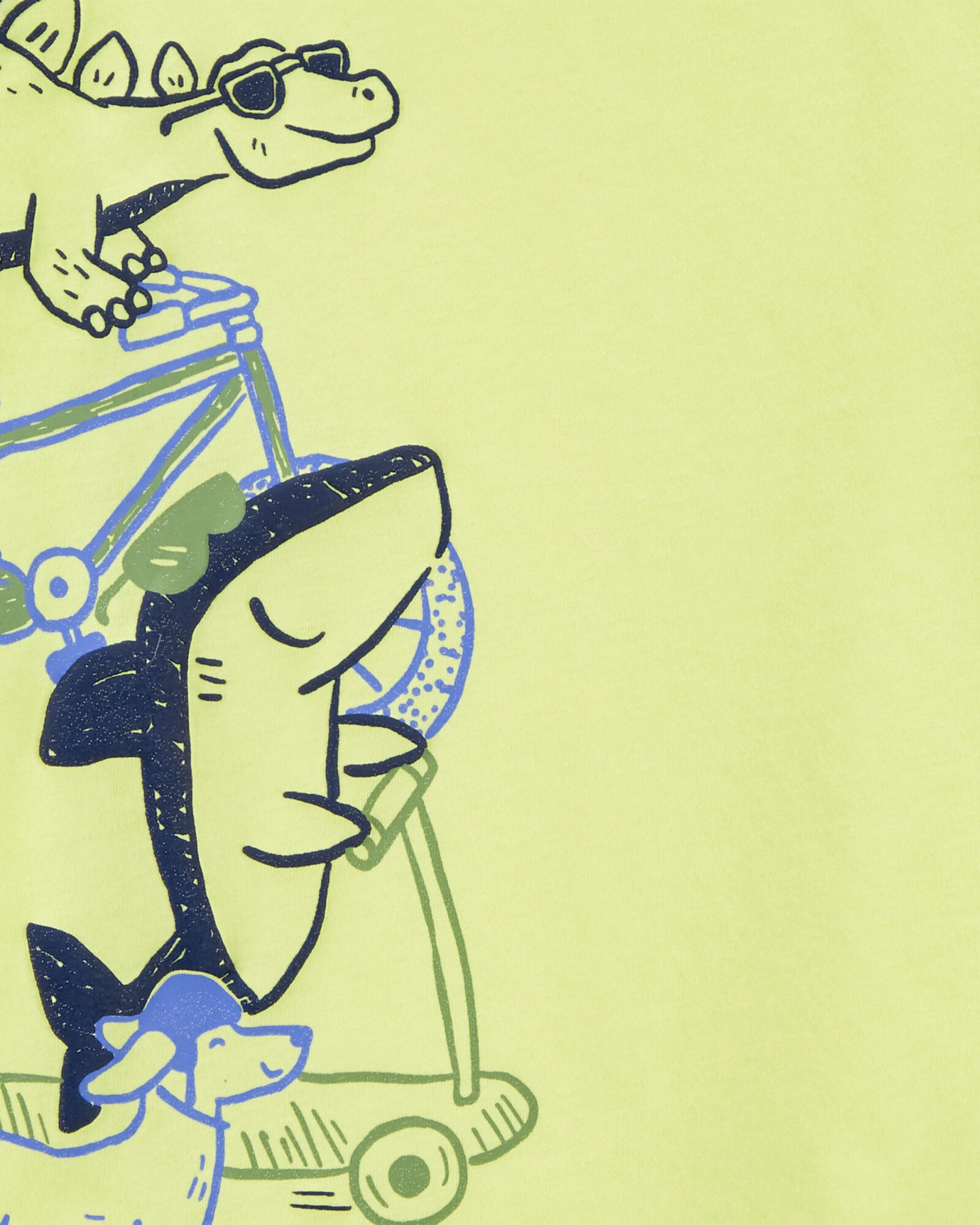 Remera de algodón estampa animales Sin color