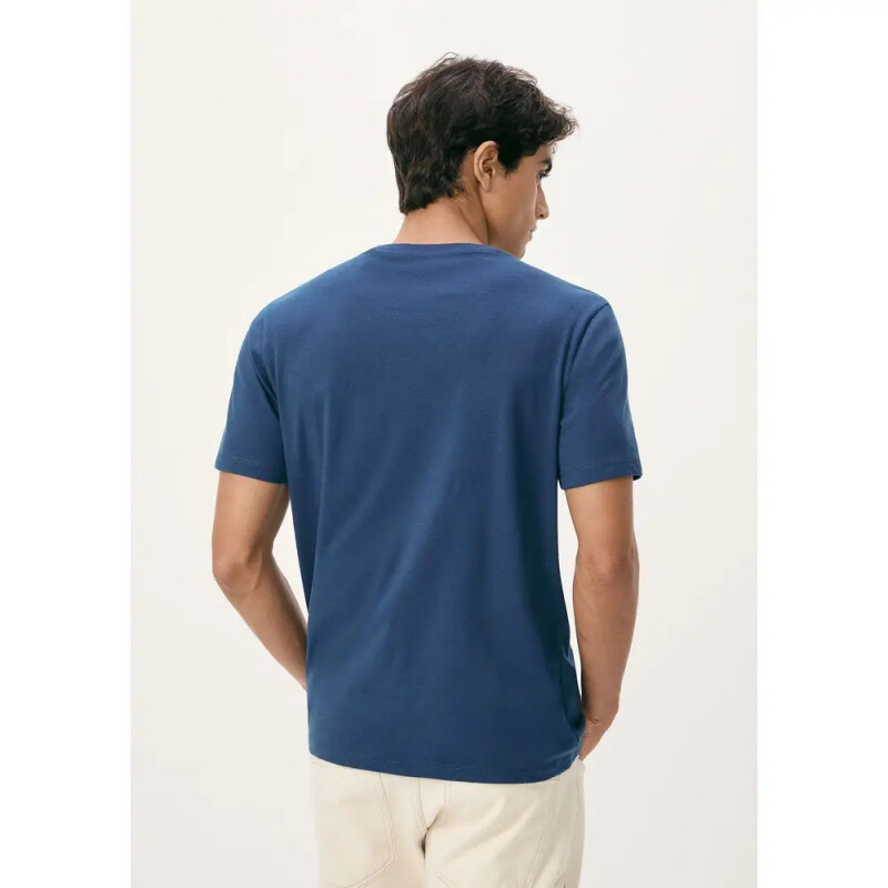 CAMISETA MM MASC AZUL MESCLA