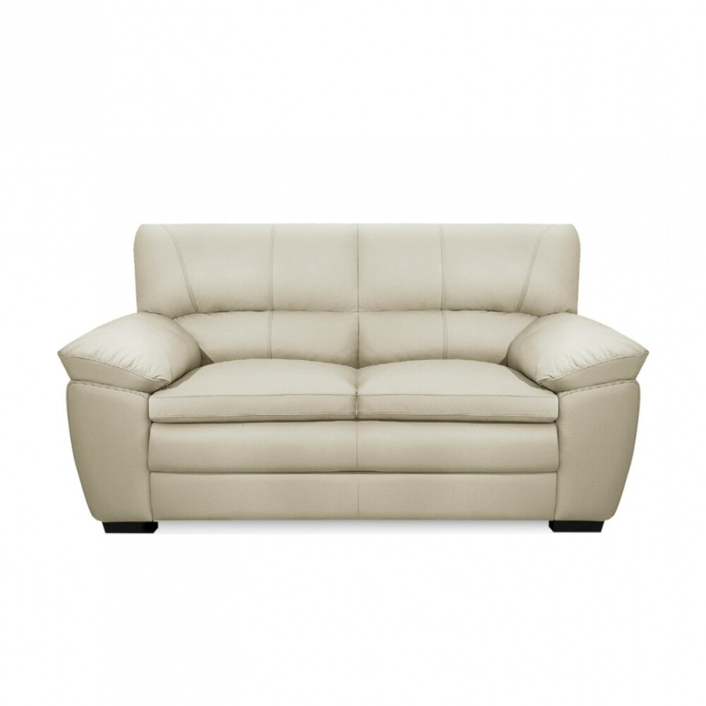 Sillón 100% Cuero - 2 Cuerpos Premium Arena