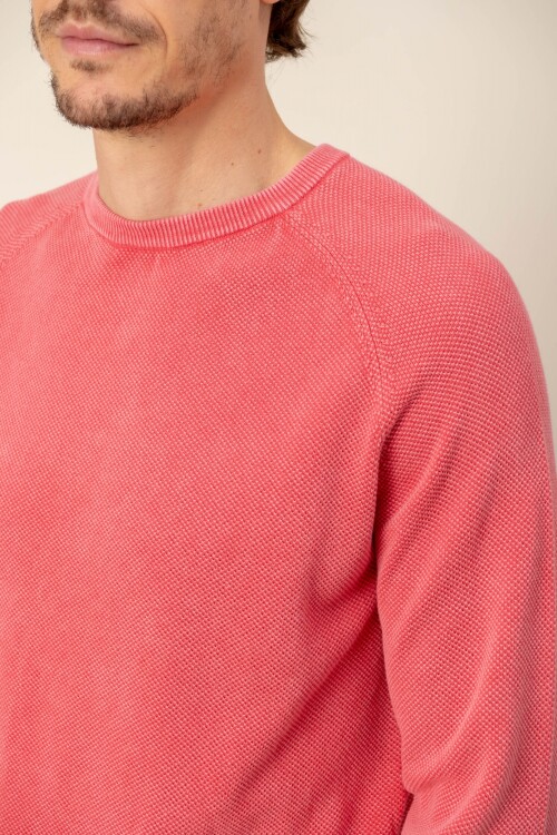Sweater round neck Rojo