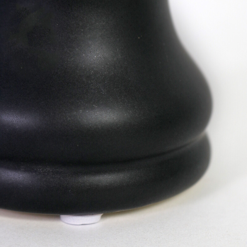 FIGURA CERAMICA NEGRA PEON DE AJEDREZ 7.5X14CM Unica