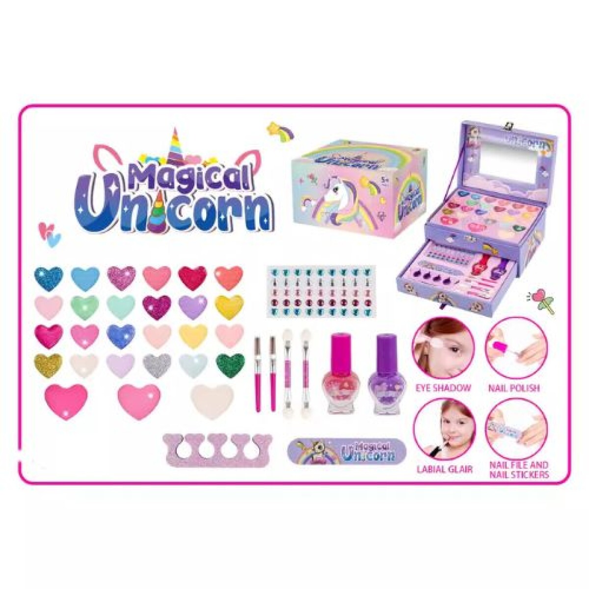 Cofre Maquillaje Magical Unicornio 