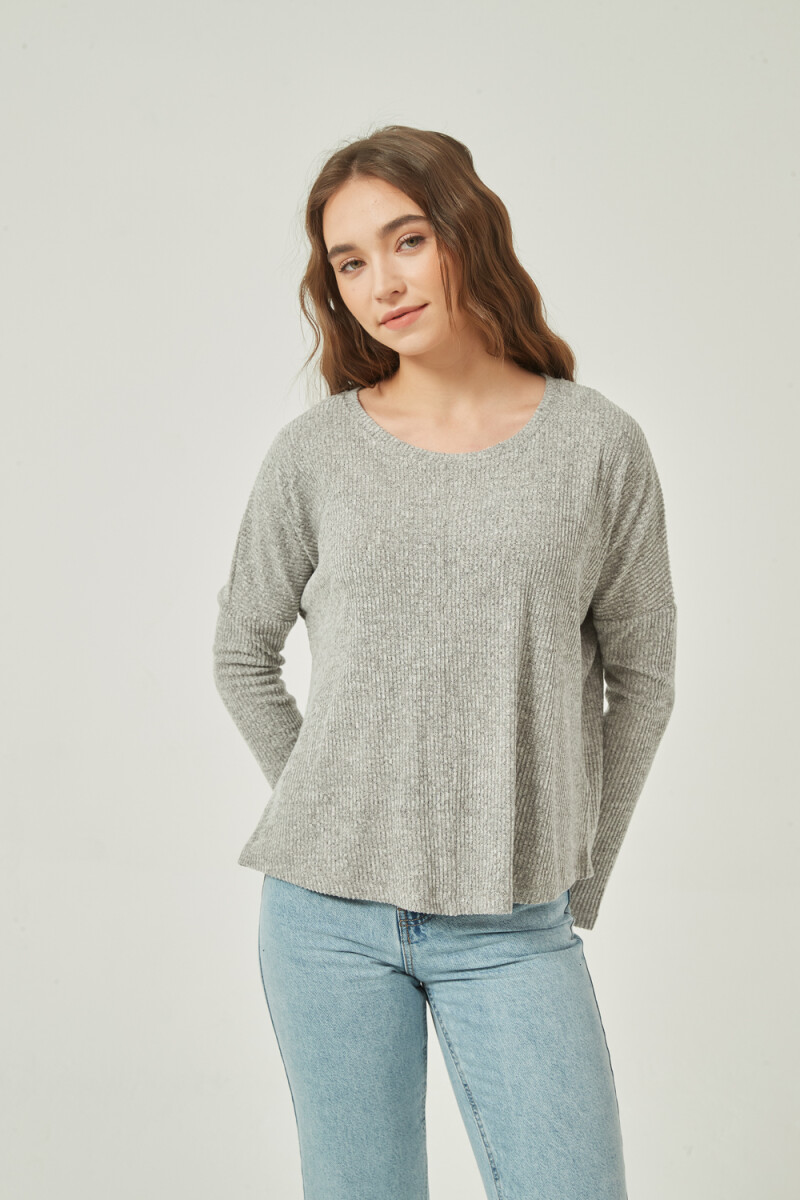 Sweater Nito - Gris Melange Medio 