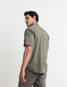 012265 CAMISA HARRINGTON LABEL Oliva