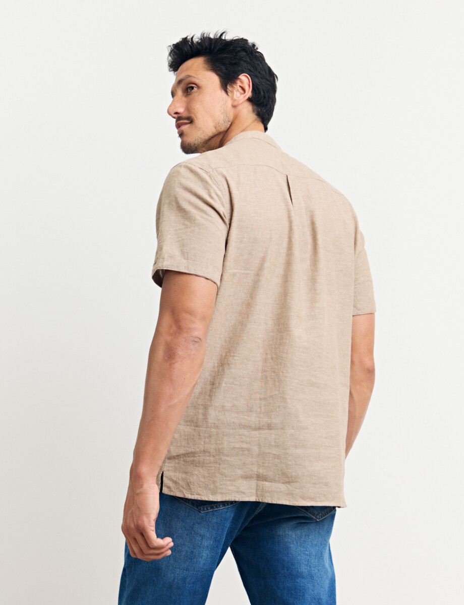 012405 CAMISA HARRINGTON LABEL Camel