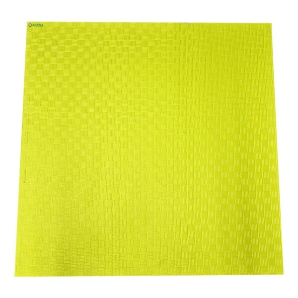 Piso Tatami X2 Goma Eva Encastrable 1x1m 2cm Gimnasio Niños Color Variante Azulamarillo