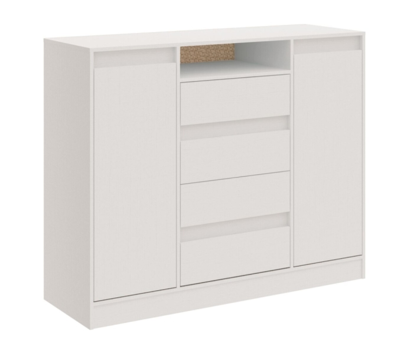 Comoda 4 Cajones Alba Blanco 