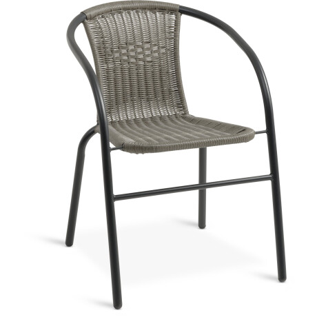 Silla apilable GRENAA gris Negro