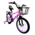 Bicicleta infantil Rodado 16 con cesto Lila