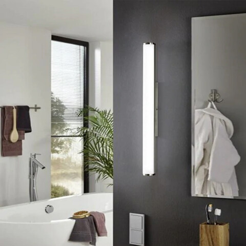 Aplique led p/baño blanco 24W IP44 90CM TORRETA EG0318