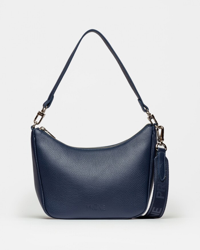 Bandolera Venice en cuero graneado Marine Blue