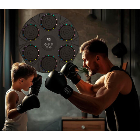 Entrenador de Boxeo 6 Objetivos Música Bluetooth 816-1 NEGRO