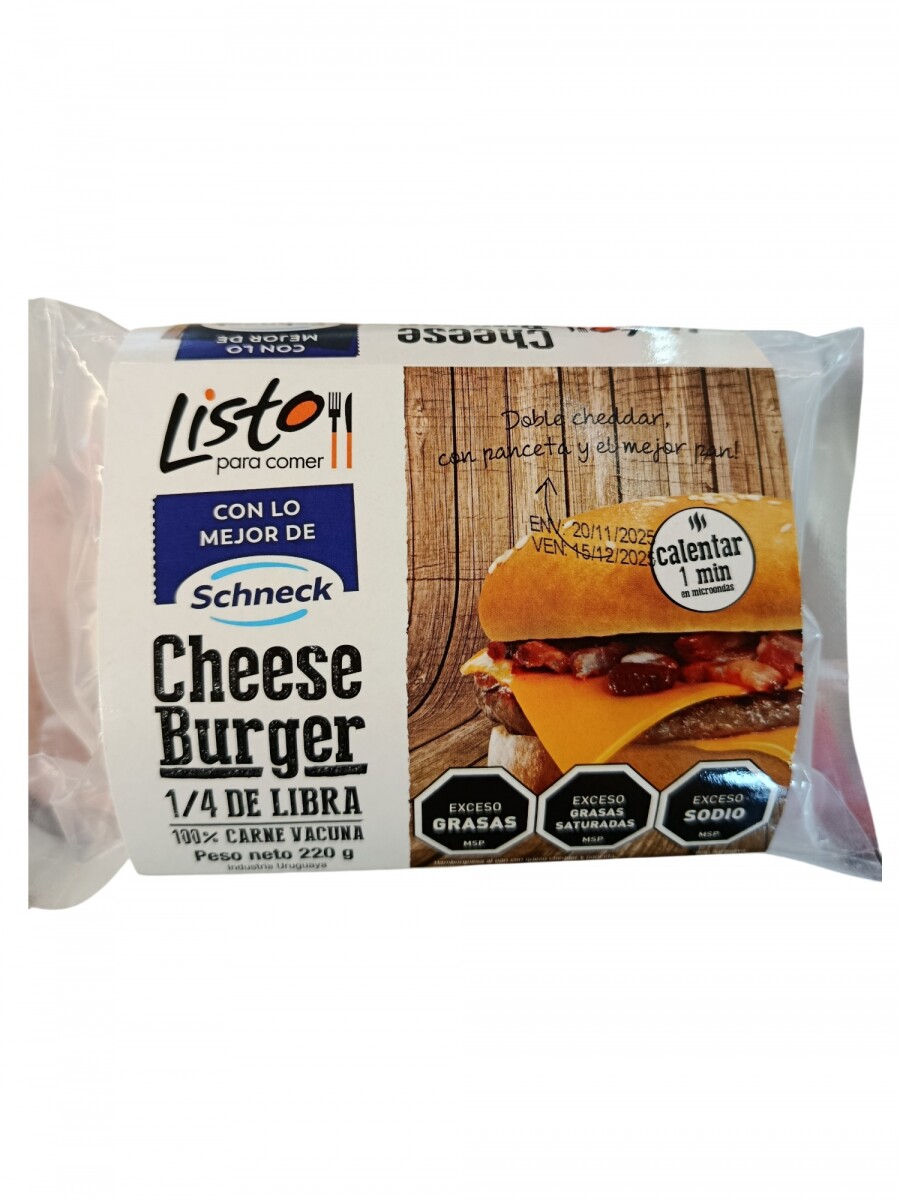 HAMBURGUESA 1/4 DE LIBRA LISTO PARA COMER +SOLO PDE O WEB+ 