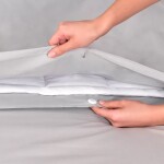 Duvet Covet Gris con Blanco 250 x 240 cm