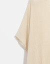 Kimonos Kimono Tejido Con Flecos - Blanco Crudo