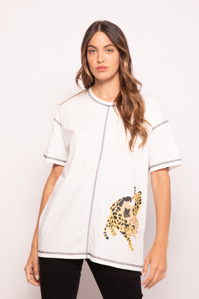 REMERA LEOPARDI Crudo