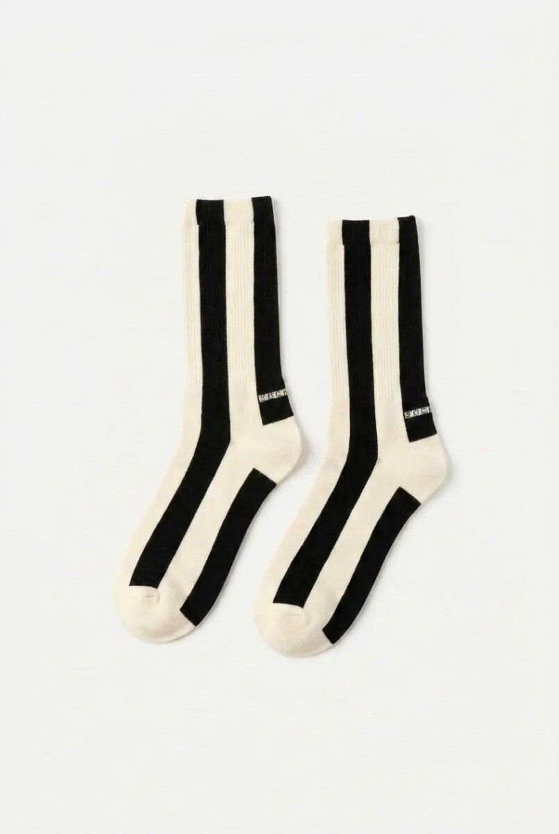 Medias franjas - negro 
