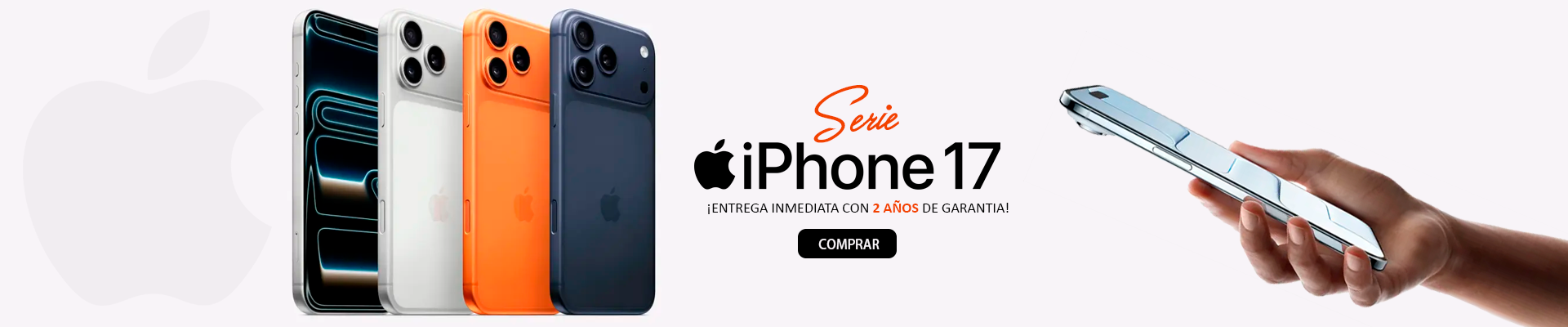 ¡Llevate tu iPhone 17 al mejor precio con 2 AÑOS de Gtía!
